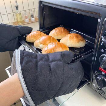 耐熱オーブンミット10インチ黒 3個セット 送料無料 即日発送-2