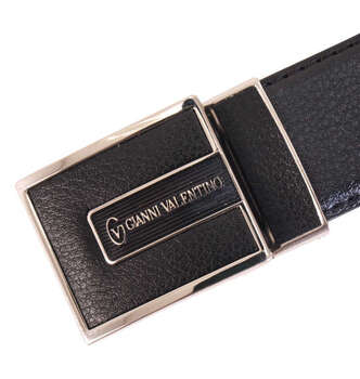 大きいサイズ GIANNI VALENTINO フィットバックルベルト 4L MC023211-69241 ブラック ラッピング可 送料無料 即日発送-1