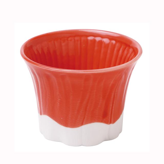 和食器 富士山おちょこ 青 赤 黄 日本製 美濃焼 2個セット 送料無料-1