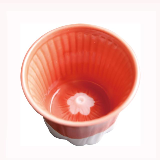 和食器 富士山おちょこ 青 赤 黄 日本製 美濃焼 2個セット 送料無料-3