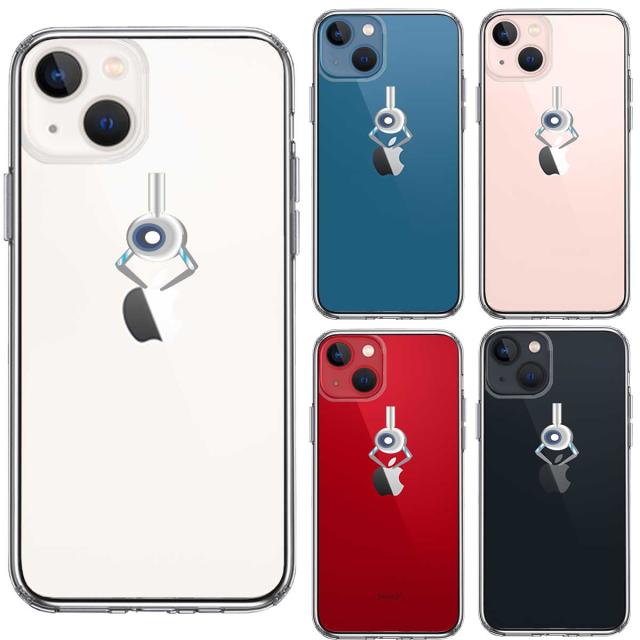 iPhone13mini ケース クリア UFOキャッチャー りんご キャッチ 2 スマホケース 側面ソフト 背面ハード ハイブリッド  送料無料-1