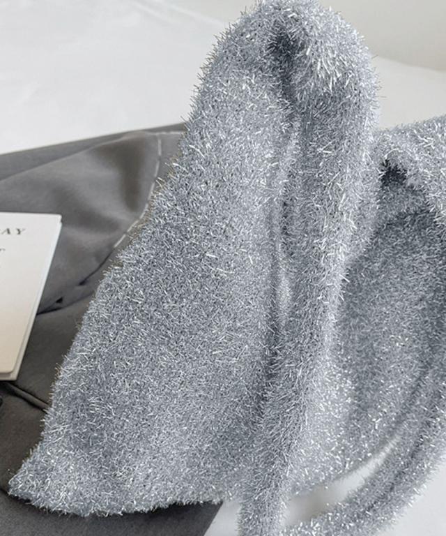 ニットトートバッグ ラメシャギー 送料無料 即日発送-9