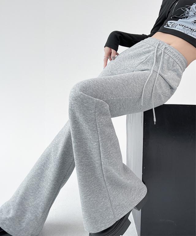 フレアパンツ レディース 美脚 脚長 送料無料 即日発送-3