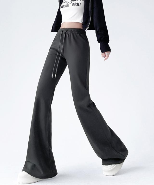 フレアパンツ レディース 美脚 脚長 送料無料 即日発送-5