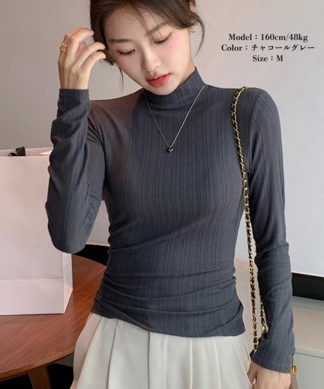 無地インナー レディース カットソー 送料無料 即日発送-3