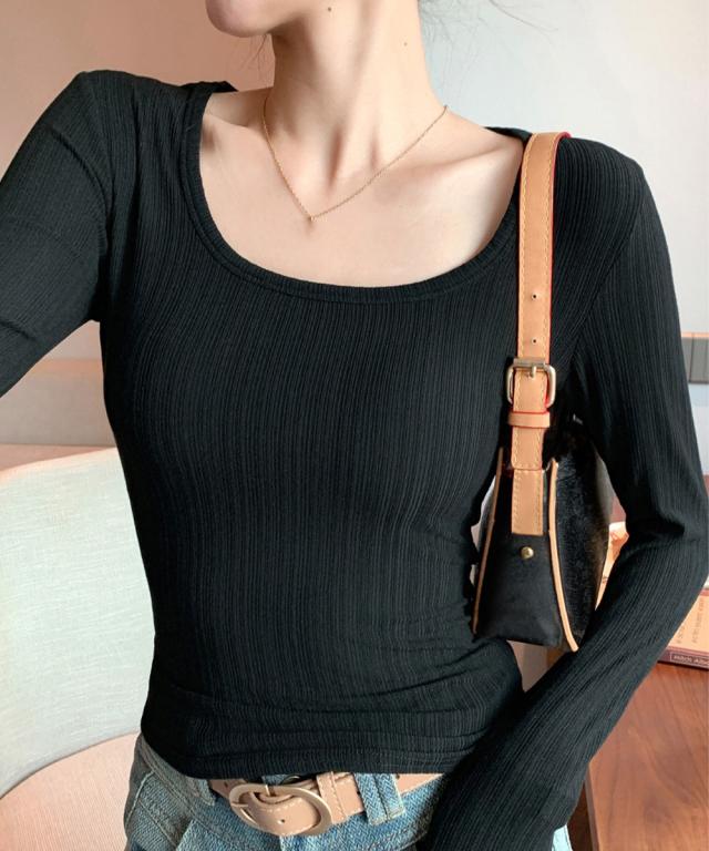 長袖Tシャツ レディース スクエアネック SK21297831-1319 送料無料 即日発送-2