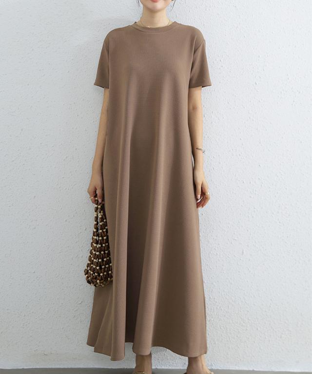 AラインTシャツワンピース 体型カバー夏 送料無料 即日発送-8