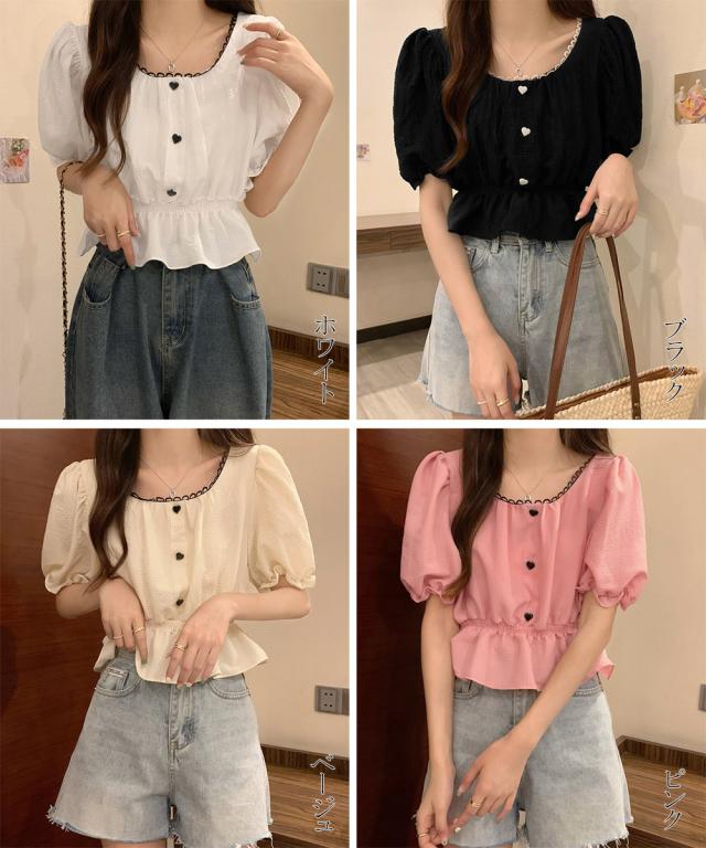 シャツブラウス 薄手トップス 送料無料 即日発送-1