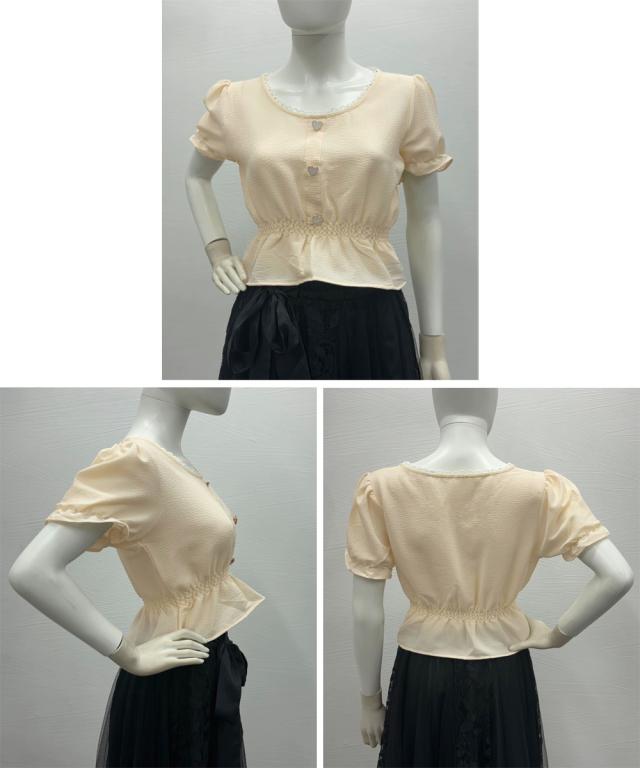 シャツブラウス 薄手トップス 送料無料 即日発送-4