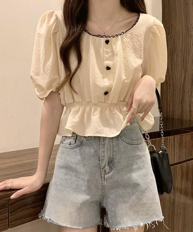 シャツブラウス 薄手トップス 送料無料 即日発送-5