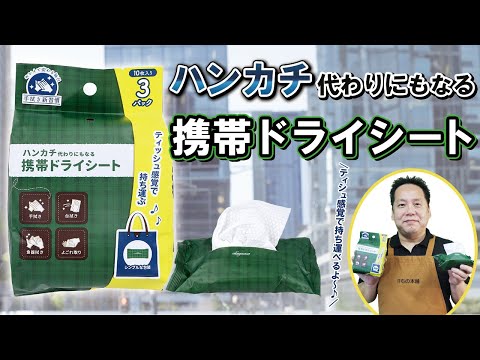 ハンカチ代わりにもなる携帯ドライシート 10枚入×3パック 12セット 送料無料-7
