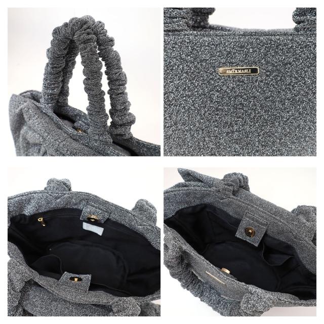 ラメリボンモチーフ トートバッグ SMIRNASLI サミールナスリ 送料無料 即日発送-13