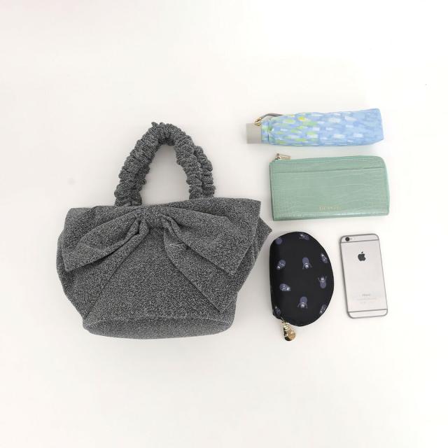 ラメリボンモチーフ トートバッグ SMIRNASLI サミールナスリ 送料無料 即日発送-14