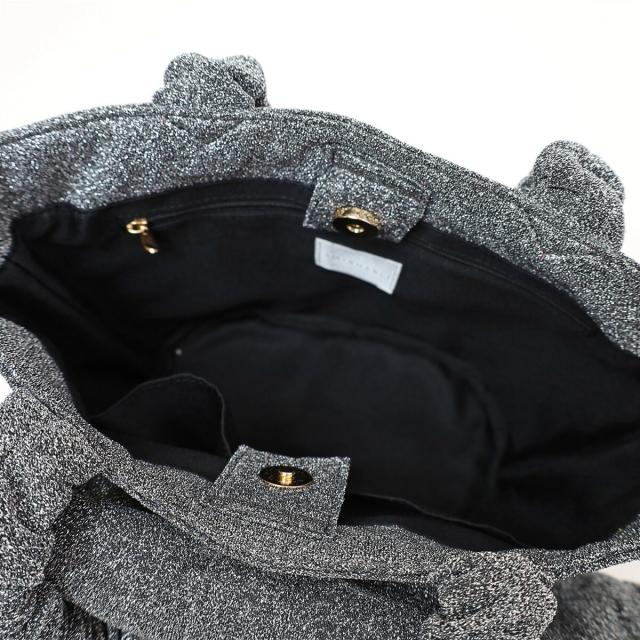 ラメリボンモチーフ トートバッグ SMIRNASLI サミールナスリ 送料無料 即日発送-17