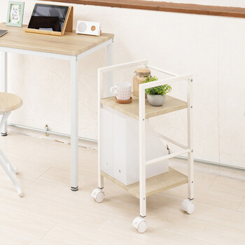 ヴィンテージインワゴン 木製 ウッド 収納 シェルフ モダン オフィス カフェ キャスター付 オシャレ 送料無料-1