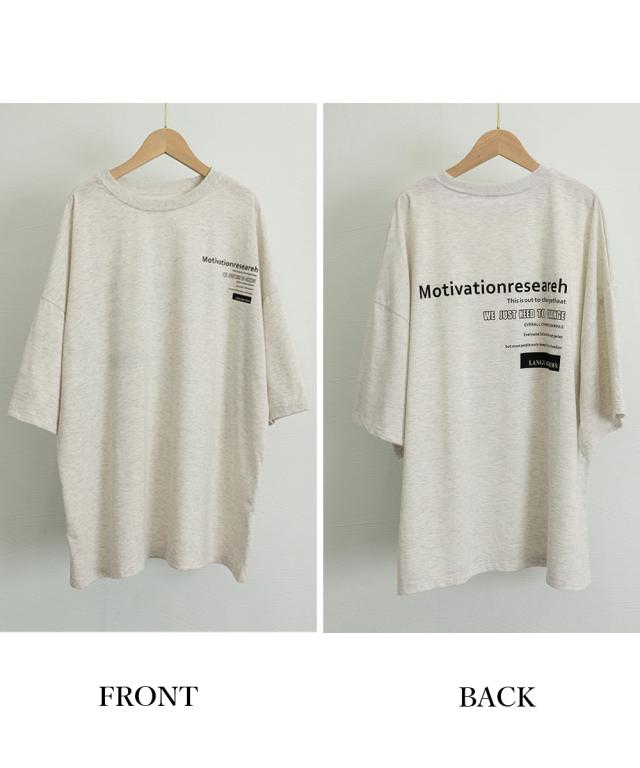 オーバーサイズ 英文字ロゴ 半袖Tシャツ 送料無料 即日発送-2
