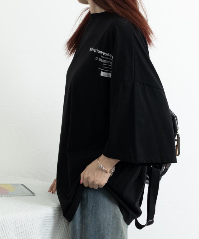 オーバーサイズ 英文字ロゴ 半袖Tシャツ 送料無料 即日発送-8