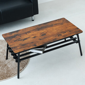 BOARD リビングテーブル 机 ローテーブル 折りたたみ リビングテーブル 折れ脚 送料無料-3