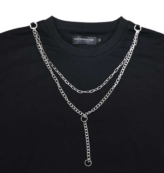 大きいサイズ ＰＳＹＣＨＯ ＮＡＴＩＯＮ 袖ジップネックレス付クルートレーナー ３Ｌ ４Ｌ ５Ｌ ６Ｌ ラッピング可 送料無料 即日発送-4