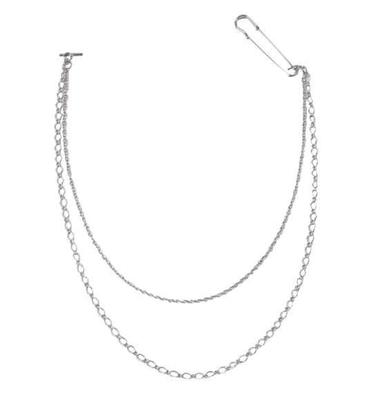 大きいサイズ PSYCHO NATION ネクタイ チェーン付長袖シャツ 3L 4L 5L 6L ラッピング可 送料無料 即日発送-3