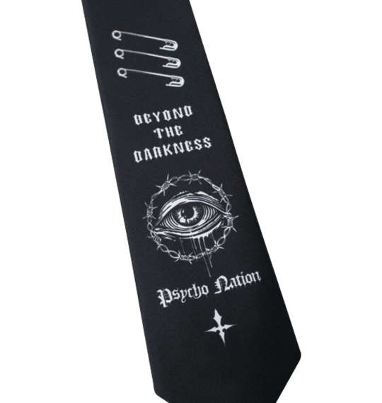 大きいサイズ PSYCHO NATION ネクタイ チェーン付長袖シャツ 3L 4L 5L 6L ラッピング可 送料無料 即日発送-5