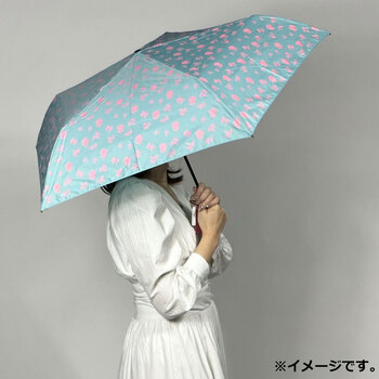 超軽量 空飛ぶカーボンアンブレラ 雨晴兼用折りたたみ傘 花柄 ブルー 送料無料-2