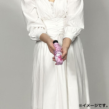 ポケブレラ 極小５段マイクロ 雨晴兼用傘 桜柄 ピンク 送料無料-3