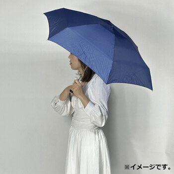 ポケブレラ 極小５段マイクロ 雨晴兼用傘 無地 ネイビー 送料無料-2