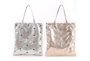 フェイス刺繍メタリックサブバッグ A4対応 クーコ COOCO SMILEY 送料無料 即日発送-10