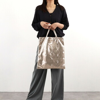 フェイス刺繍メタリックサブバッグ A4対応 クーコ COOCO SMILEY 送料無料 即日発送-14