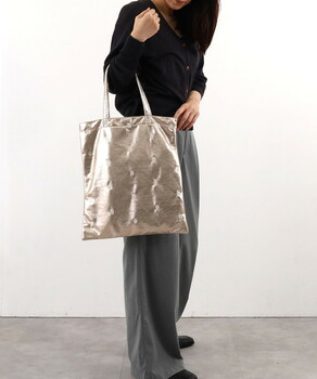 フェイス刺繍メタリックサブバッグ A4対応 クーコ COOCO SMILEY 送料無料 即日発送-16