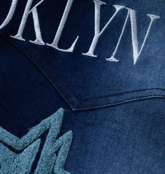 大きいサイズ GLADIATE 刺繍ストレッチデニム長袖シャツ 3L 4L 5L 6L ラッピング可 送料無料 即日発送-4