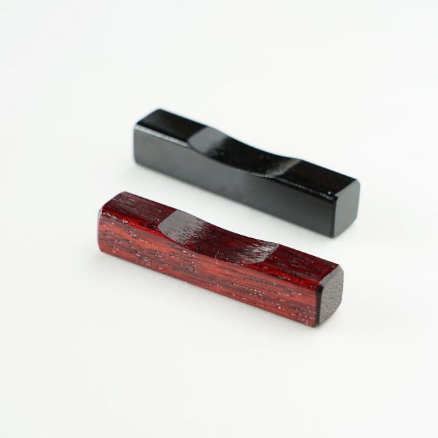 和食器 漆 ひめ箸置 黒檀 パープルハート 日本製 3セット 送料無料-4