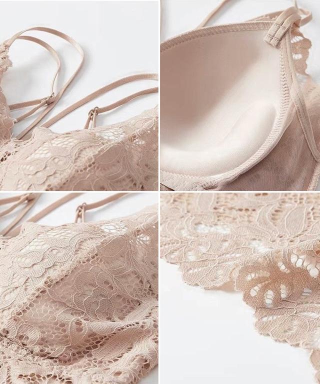 総レースキャミソールカップ付きブラトップ SK21424778-3248 送料無料 即日発送-3