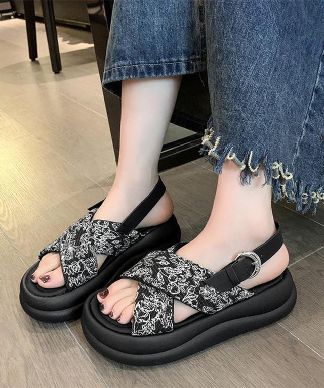 厚底サンダル クロスベルトサンダル 美脚 送料無料 即日発送-4