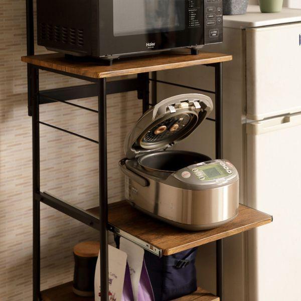 レンジワゴンブラウン 送料無料 即日発送-3