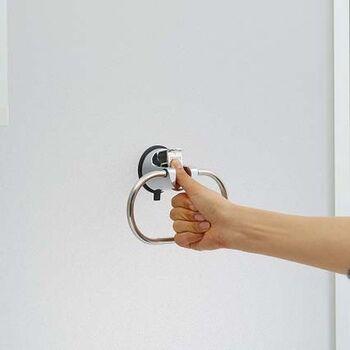 レバー式ジェル吸盤タイプタオルリング 3個セット 送料無料 即日発送-2