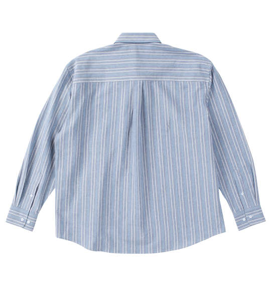 大きいサイズ ＭＣ．Ｓ．Ｐ オーガニック１００オックスストライプ長袖Ｂ．Ｄシャツ ３Ｌ ４Ｌ ５Ｌ ６Ｌ ８Ｌ MC743611-73323 ラッピング可 送料無料 即日発送-1