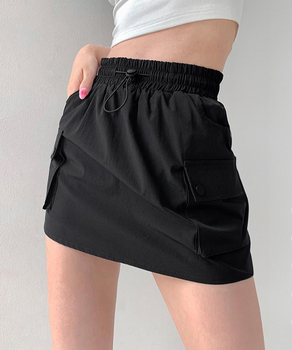 カーゴスカート ハイウエストミニスカート 送料無料 即日発送-0