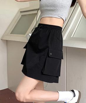 カーゴスカート ハイウエストミニスカート 送料無料 即日発送-2