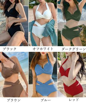 バックリボンセパレートビキニ 水着セット 送料無料 即日発送-1