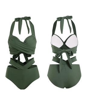 バックリボンセパレートビキニ 水着セット 送料無料 即日発送-2