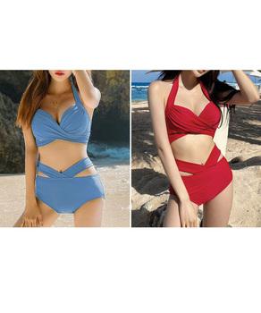 バックリボンセパレートビキニ 水着セット 送料無料 即日発送-8