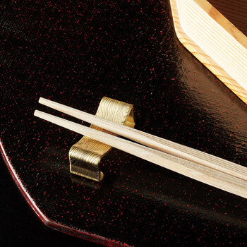 和食器 真鍮 ベント カトラリーレスト 1連 2連 木目柄 花柄 箸置 日本製 3個セット 送料無料-6