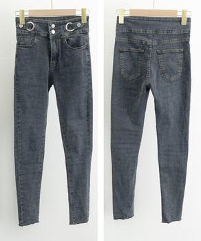 デニムパンツ ハイウエストタイトジーパン 送料無料 即日発送-8