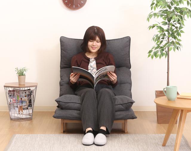 座椅子 ダブルクッション座椅子 フィット２ １Ｐ ２色展開 送料無料-2