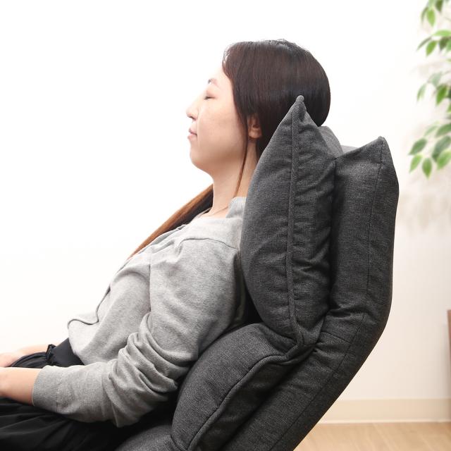 座椅子 ダブルクッション座椅子 フィット２ １Ｐ ２色展開 送料無料-5