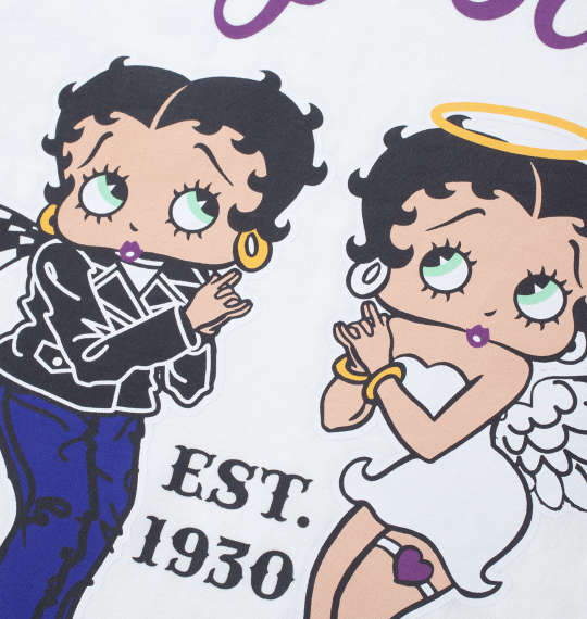 大きいサイズ ＢＥＴＴＹ ＢＯＯＰ 天竺プリント長袖Tシャツ ３Ｌ ４Ｌ ５Ｌ ６Ｌ MC846301-73817 ラッピング可 送料無料 即日発送-2