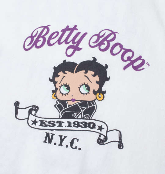 大きいサイズ ＢＥＴＴＹ ＢＯＯＰ 天竺プリント長袖Tシャツ ３Ｌ ４Ｌ ５Ｌ ６Ｌ MC846301-73817 ラッピング可 送料無料 即日発送-4