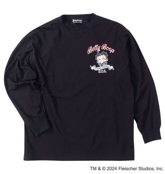 大きいサイズ ＢＥＴＴＹ ＢＯＯＰ 天竺プリント長袖Tシャツ ３Ｌ ４Ｌ ５Ｌ ６Ｌ MC846302-73818 ラッピング可 送料無料 即日発送-1